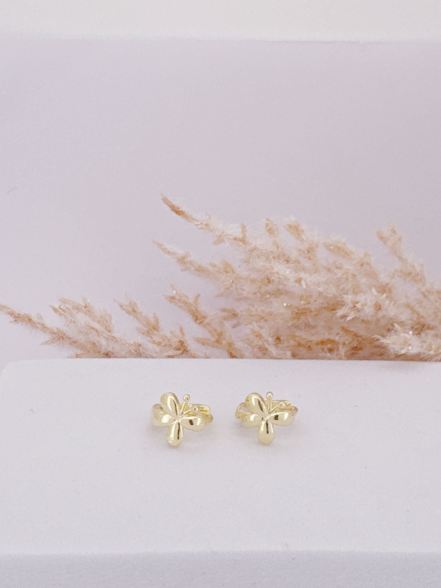 0081- EARRING HOOP WITH BUTTERFLY