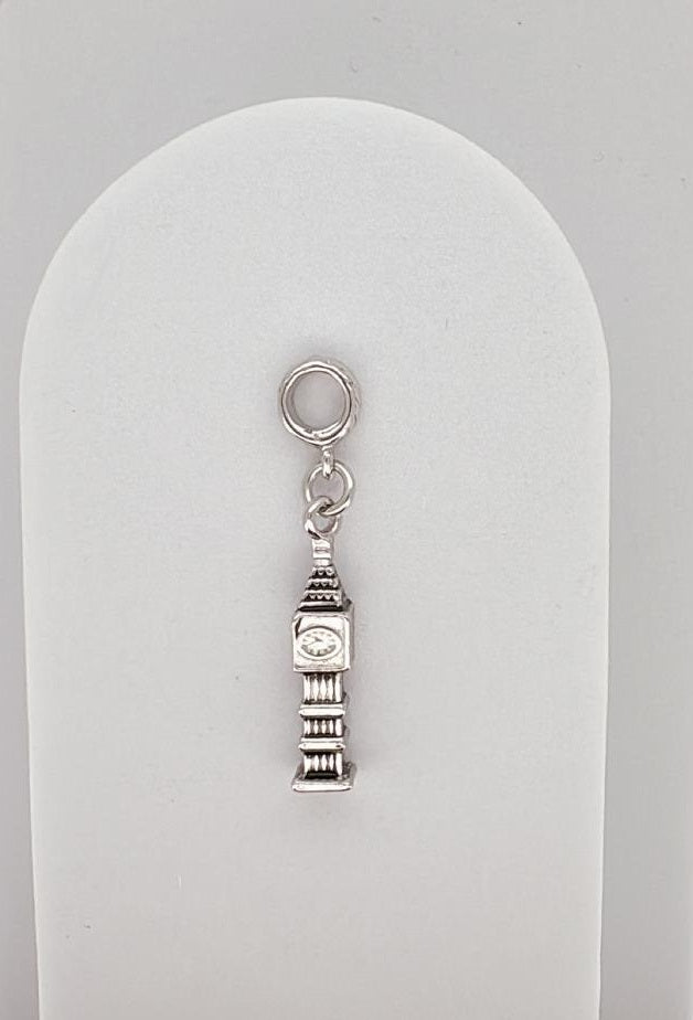 BIG BEN CHARM - WHITE GOLD
