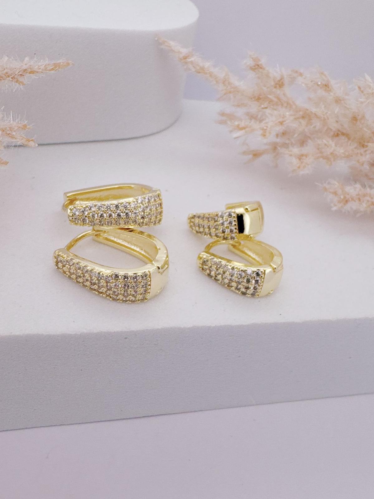 0084/0085- ZIRCONIA HOOP EARRINGS